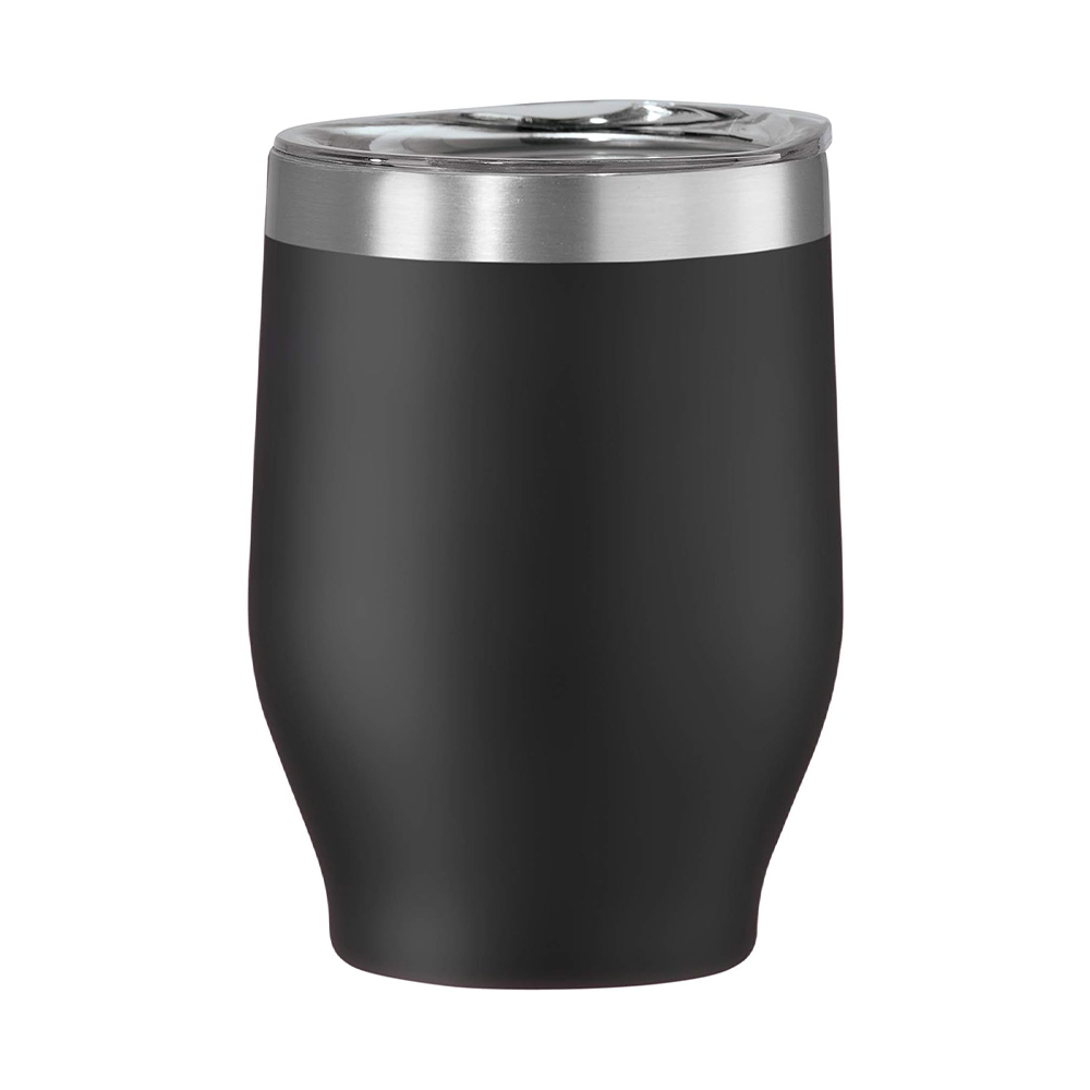 Oggi Vaso Para Vino 12oz De Acero Inoxidable Negro 81453 Ambitec