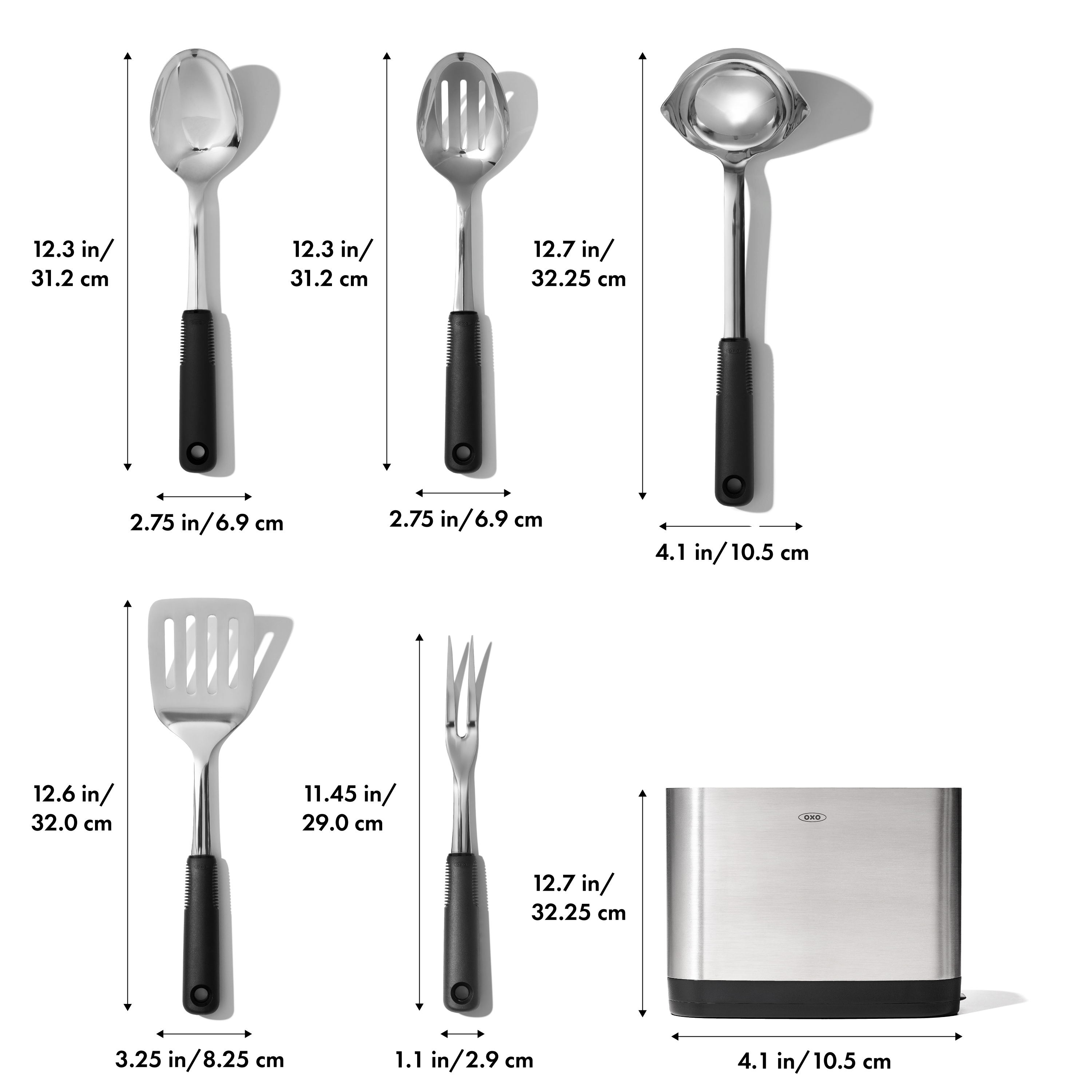 OXO - SET 6 UTENSILIOS COCINA ACERO INOX. OXO - 11329800 | Ambitec