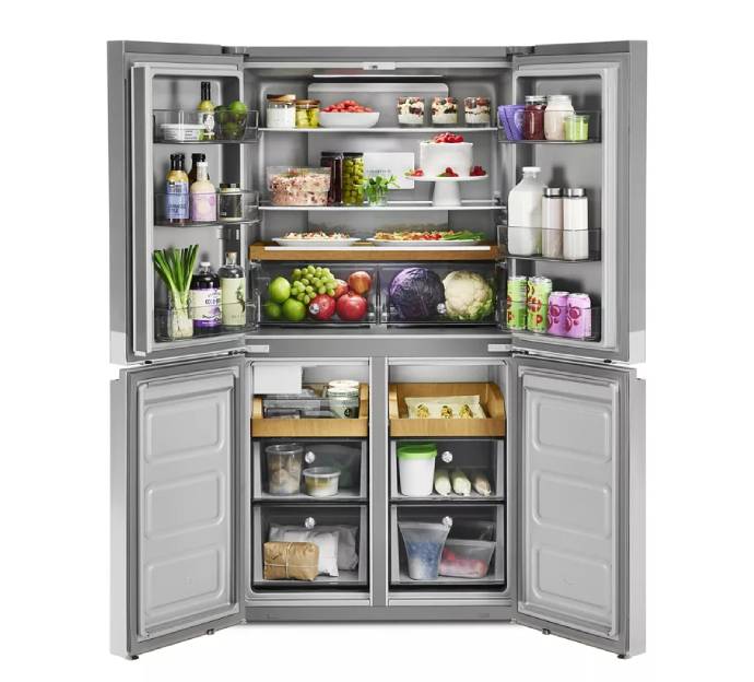 KITCHENAID - REFRIGERADORA FD 19cu 4PUERTAS INOX KITCHENAID 1A