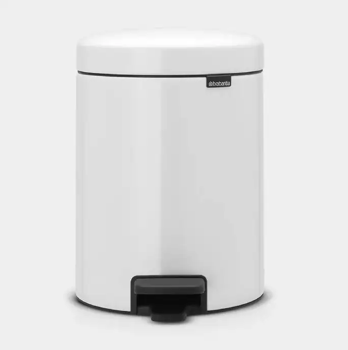 BRABANTIA – BASURERO PLASTICO 5L PEDAL BLANCO BRABANTIA – 112102