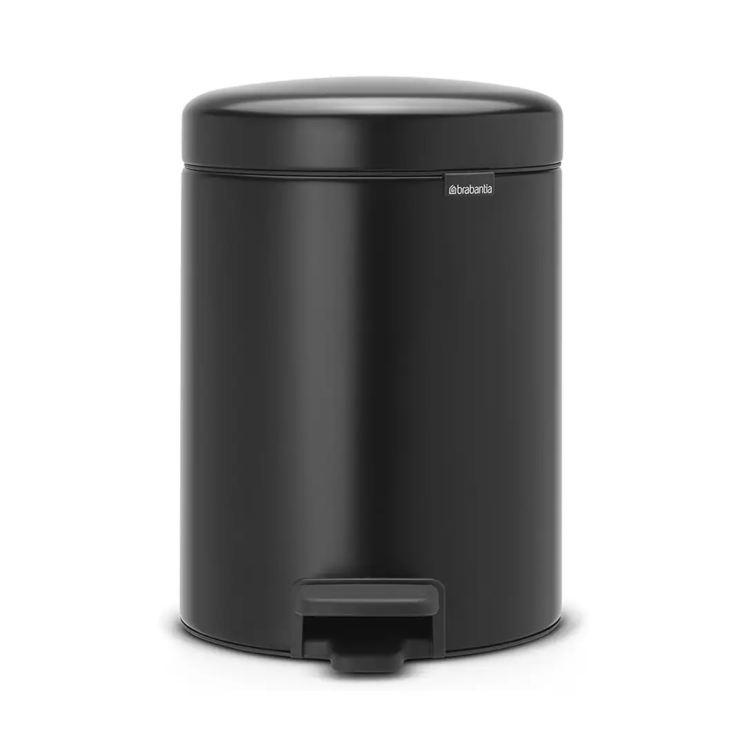 BRABANTIA – BASURERO PLASTICO 5L PEDAL NEGRO BRABANTIA – 112928