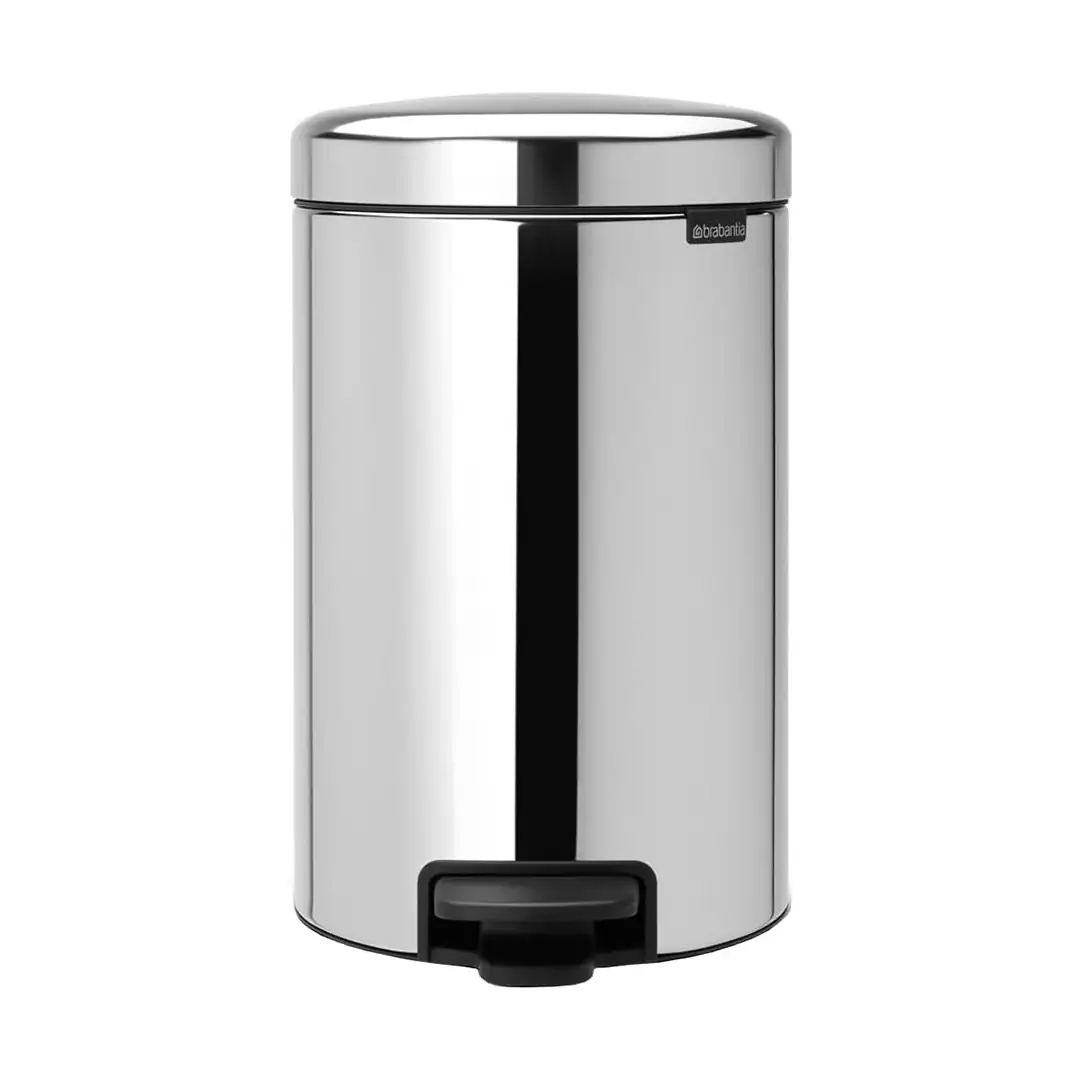 BRABANTIA – BASURERO PLASTICO 12L PEDAL SILVER BRABANTIA – 113581