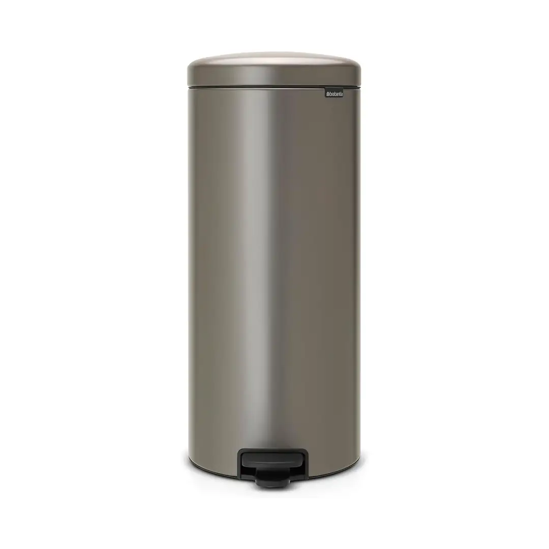 BRABANTIA – BASURERO PLASTICO 30L PEDAL PLATINO BRABANTIA – 114441