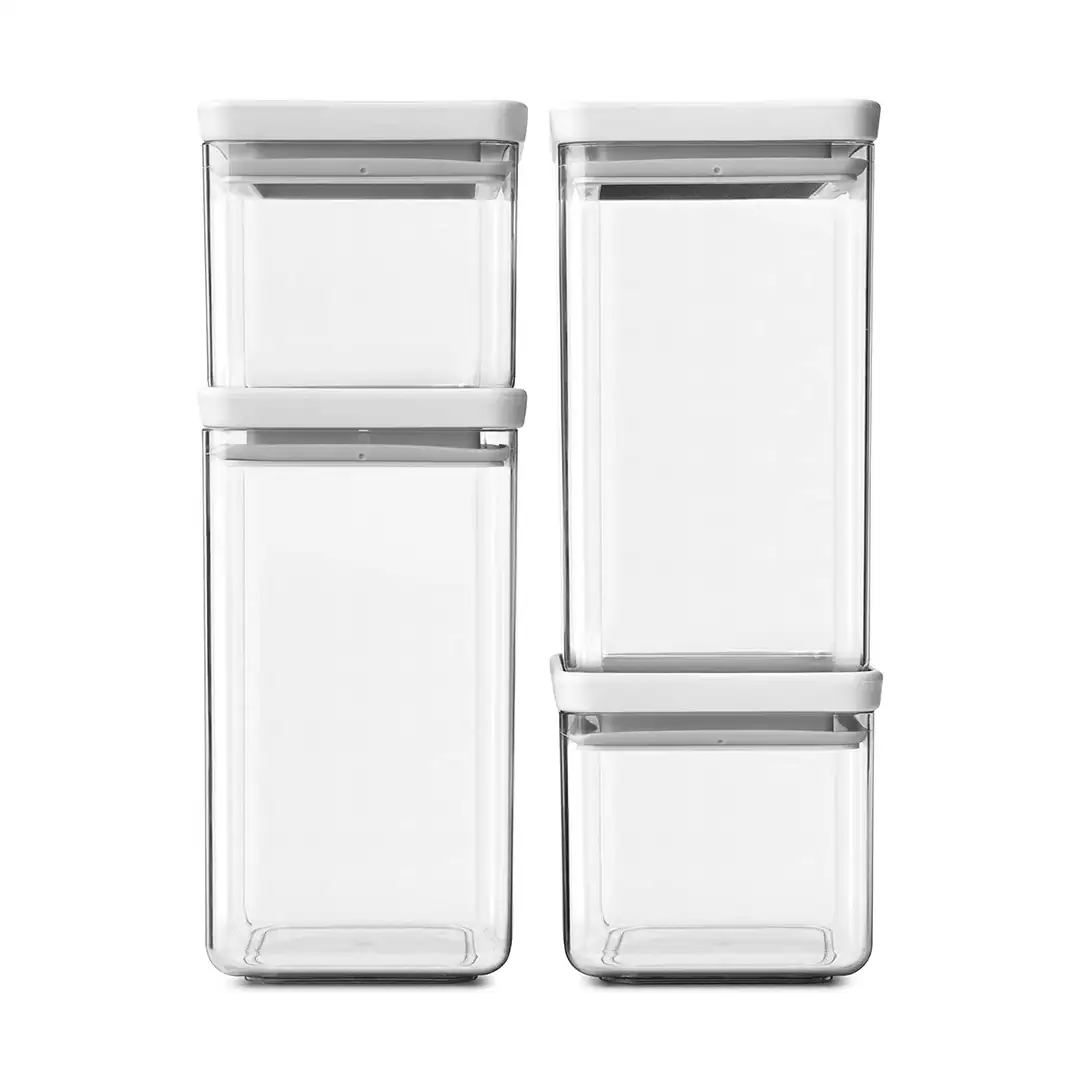 BRABANTIA – SET 4 RECIPIENTES PLASTICOS P/GRANOS BRABANTIA – 122569
