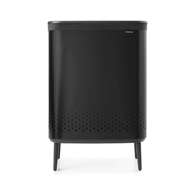 BRABANTIA – CESTA DE ROPA DOBLE 90LT NEGRO – 200564