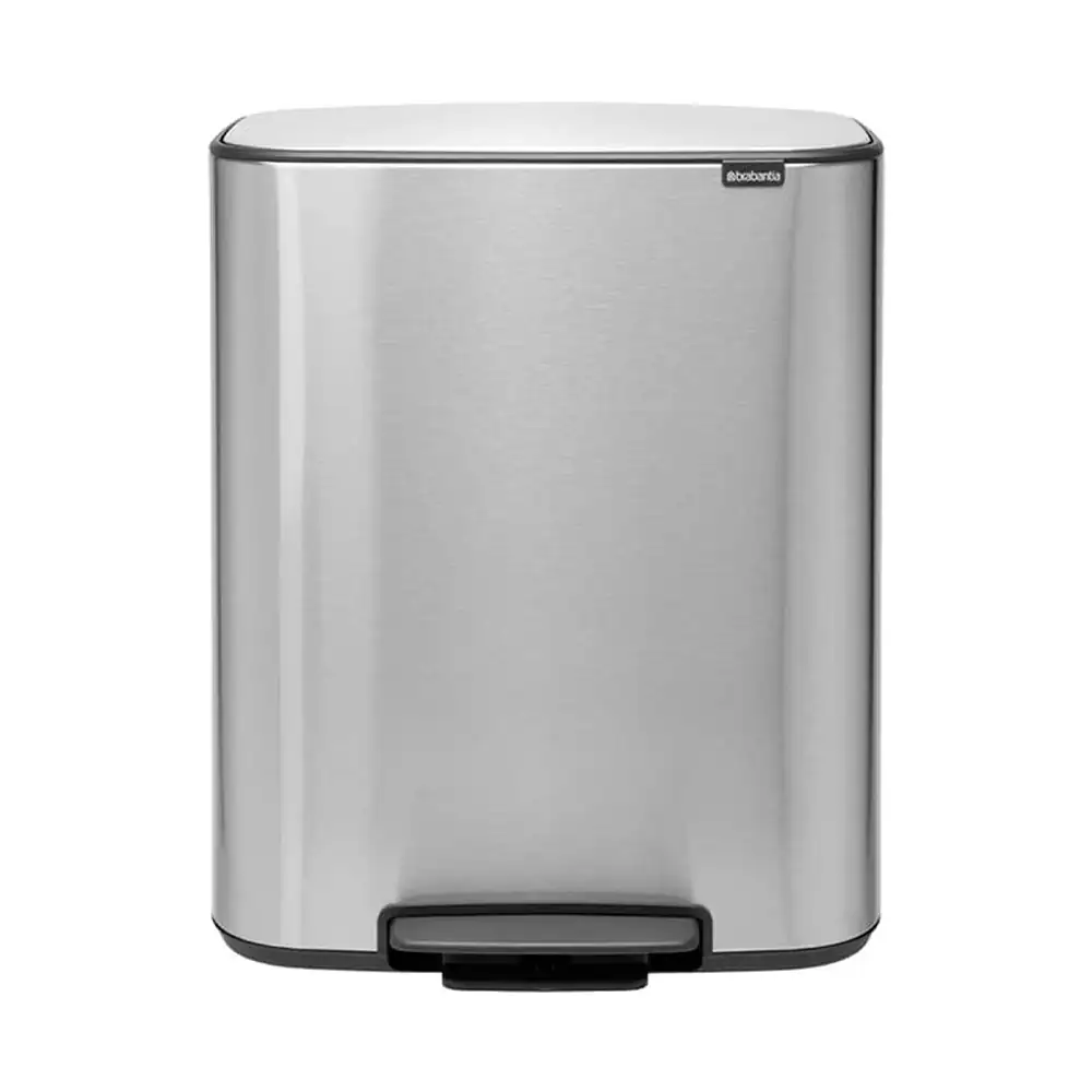 BRABANTIA – BASURERO PLASTICO 30L PEDAL SILVER BRABANTIA – 211324
