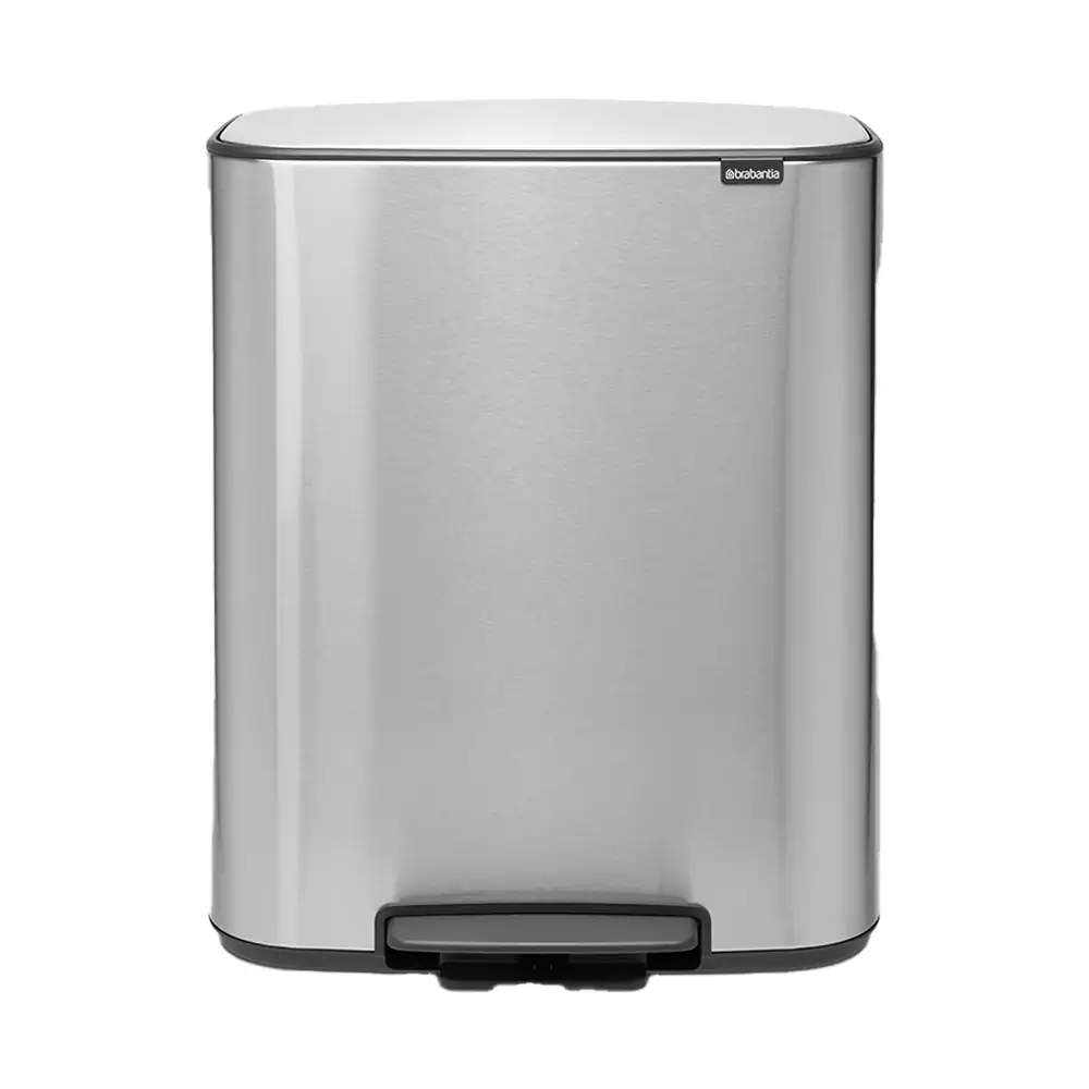 BRABANTIA – BASURERO PLASTICO 30L PEDAL SILVER BRABANTIA – 211461