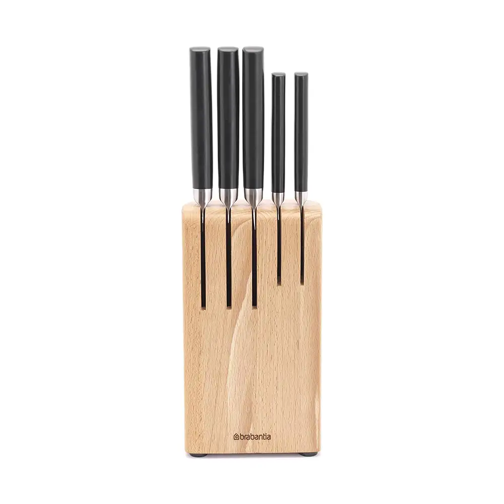 BRABANTIA – SET 5 CUCHIILOS BLOCK MADERA BRABANTIA – 260483