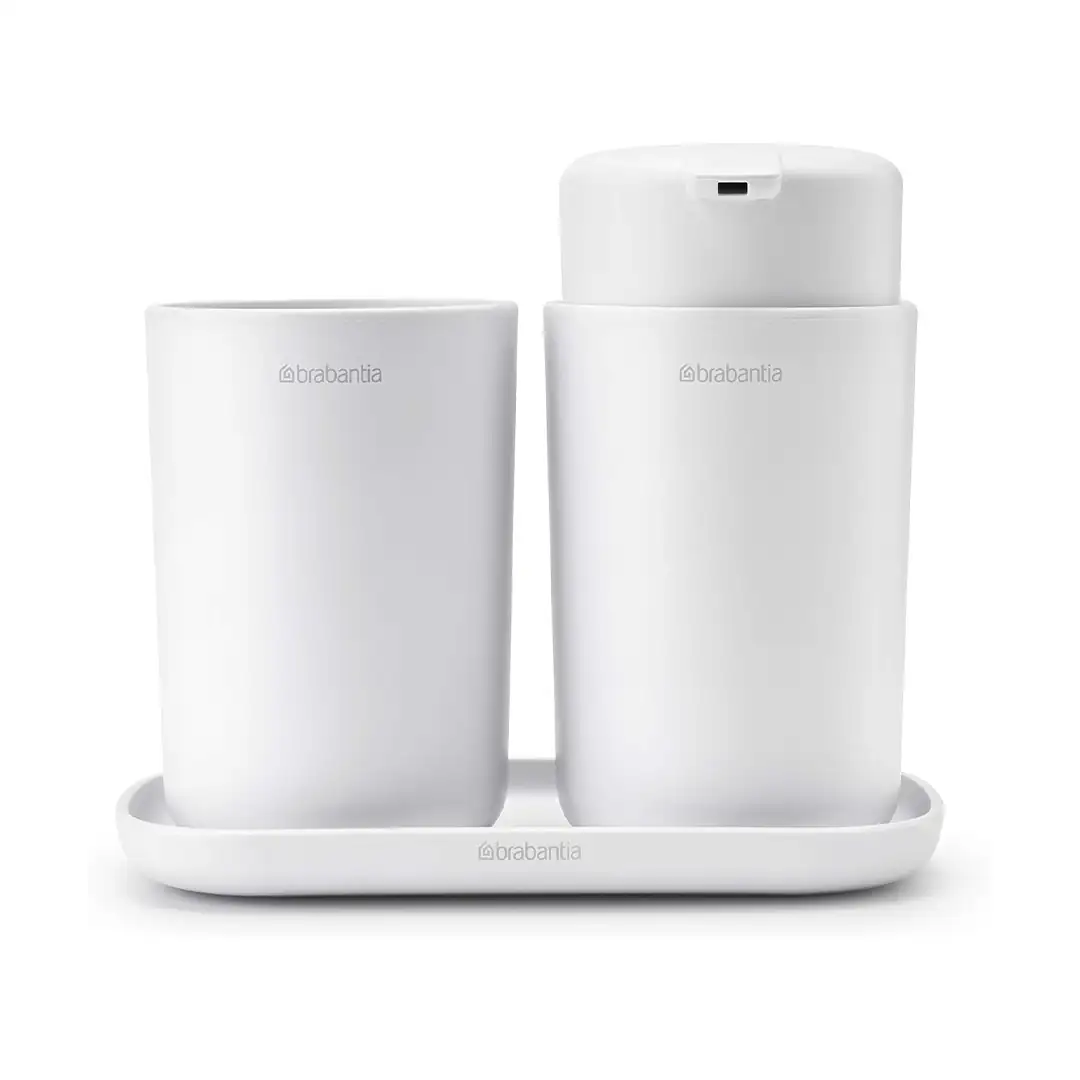 BRABANTIA – SET 3 ACCESORIOS P/BAÑO BLANCO BRABANTIA – 280382