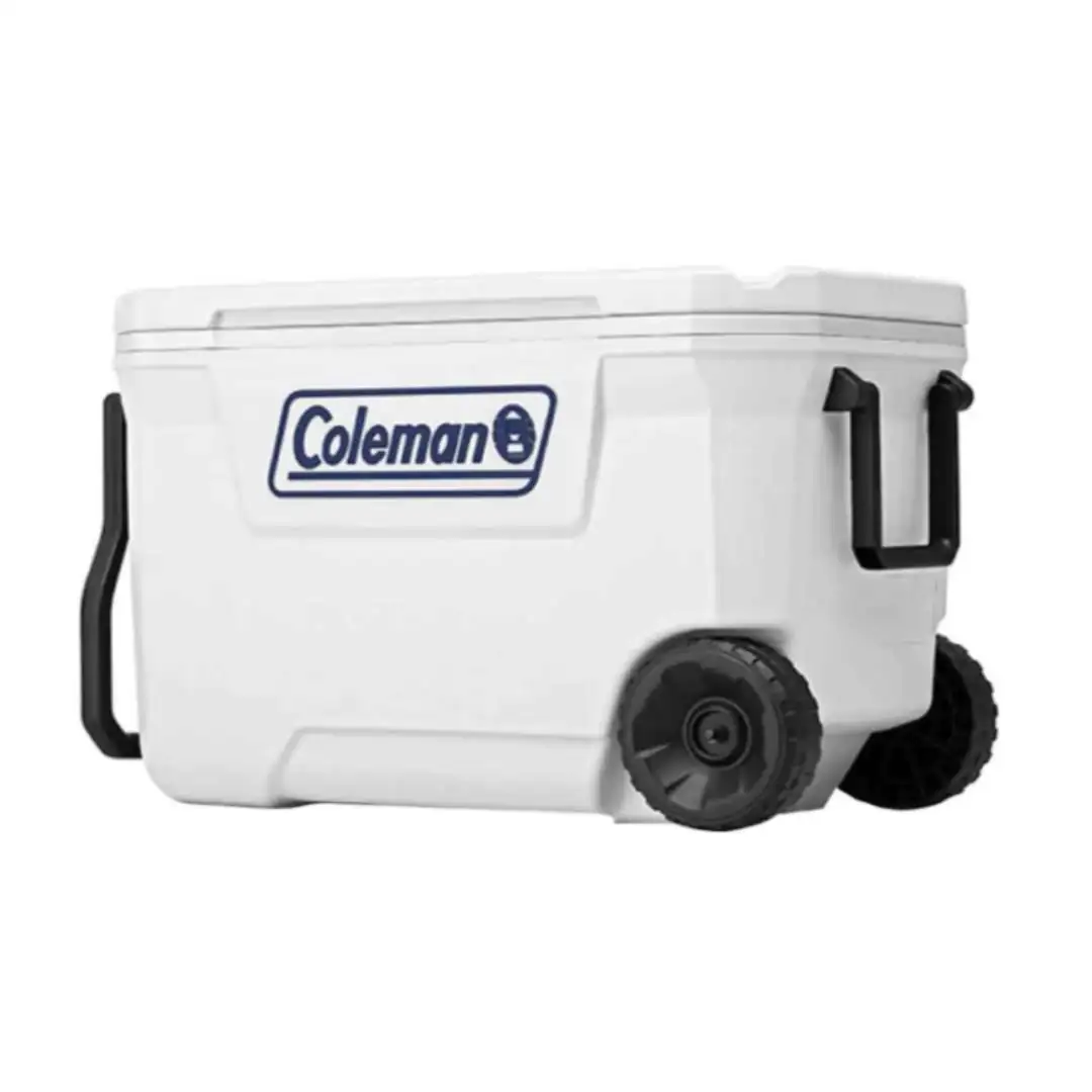 COLEMAN – HIELERA 62QT C/RUEDA MARINE BLANCA COLEMAN 1A – 3000006482