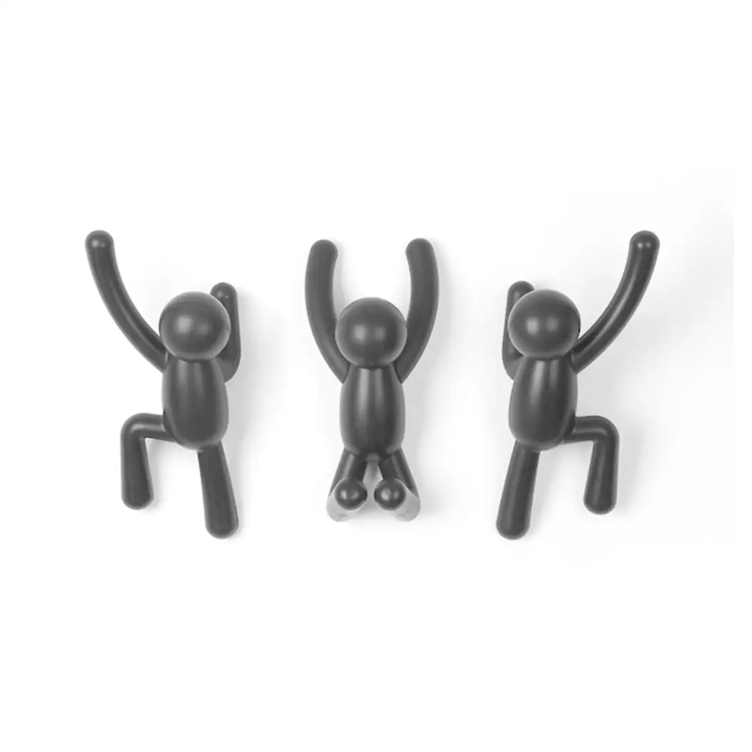 UMBRA – GANCHOS PARED BUDDY NEGRO UMBRA – 318165040