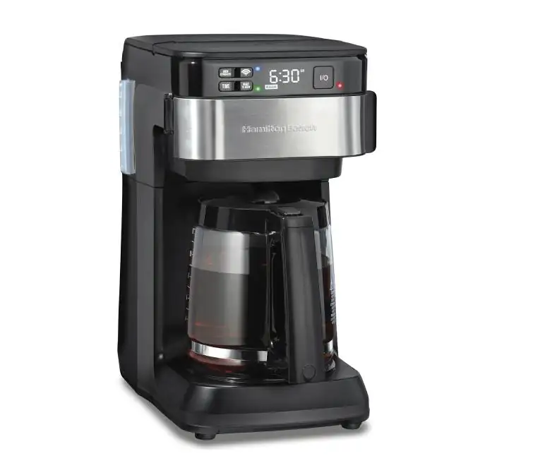 HAMILTON BEACH – CAFETERA PROGRAMABLE 12 TAZAS COMPATIBLE C/ALEXA – 49350R