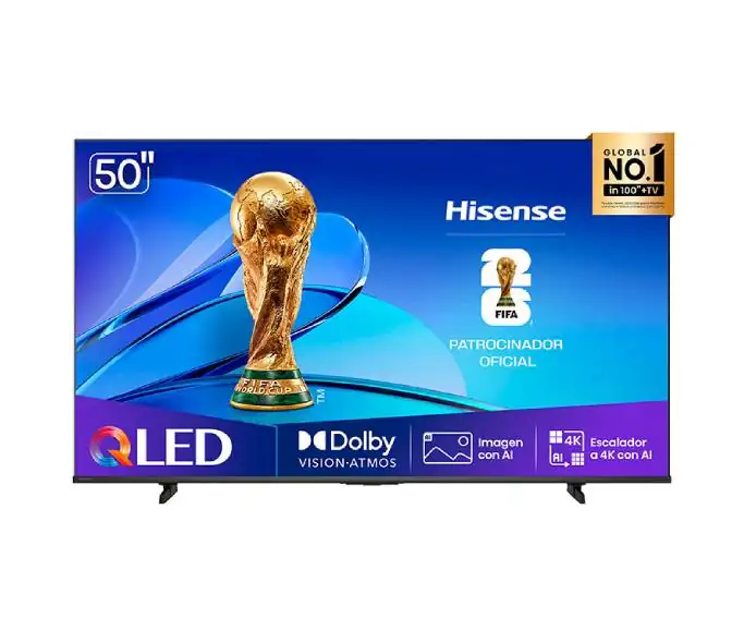 HISENSE – TELEVISOR QLED 50 4K AI VIDAA – 50Q6QV
