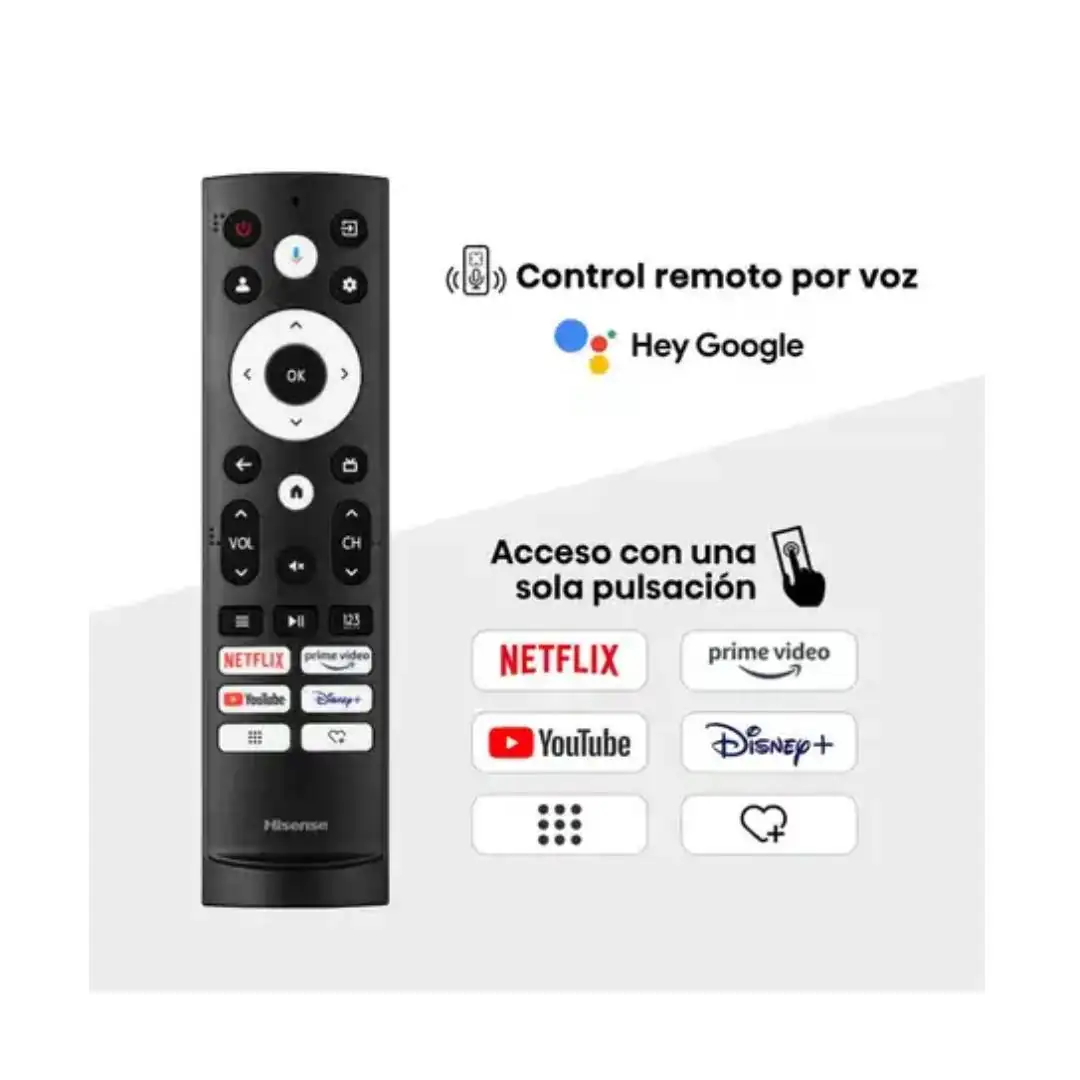 HISENSE - TELEVISOR QLED 65 4K DV HDR G.ASIST. HISENSE 2A - 65Q6N
