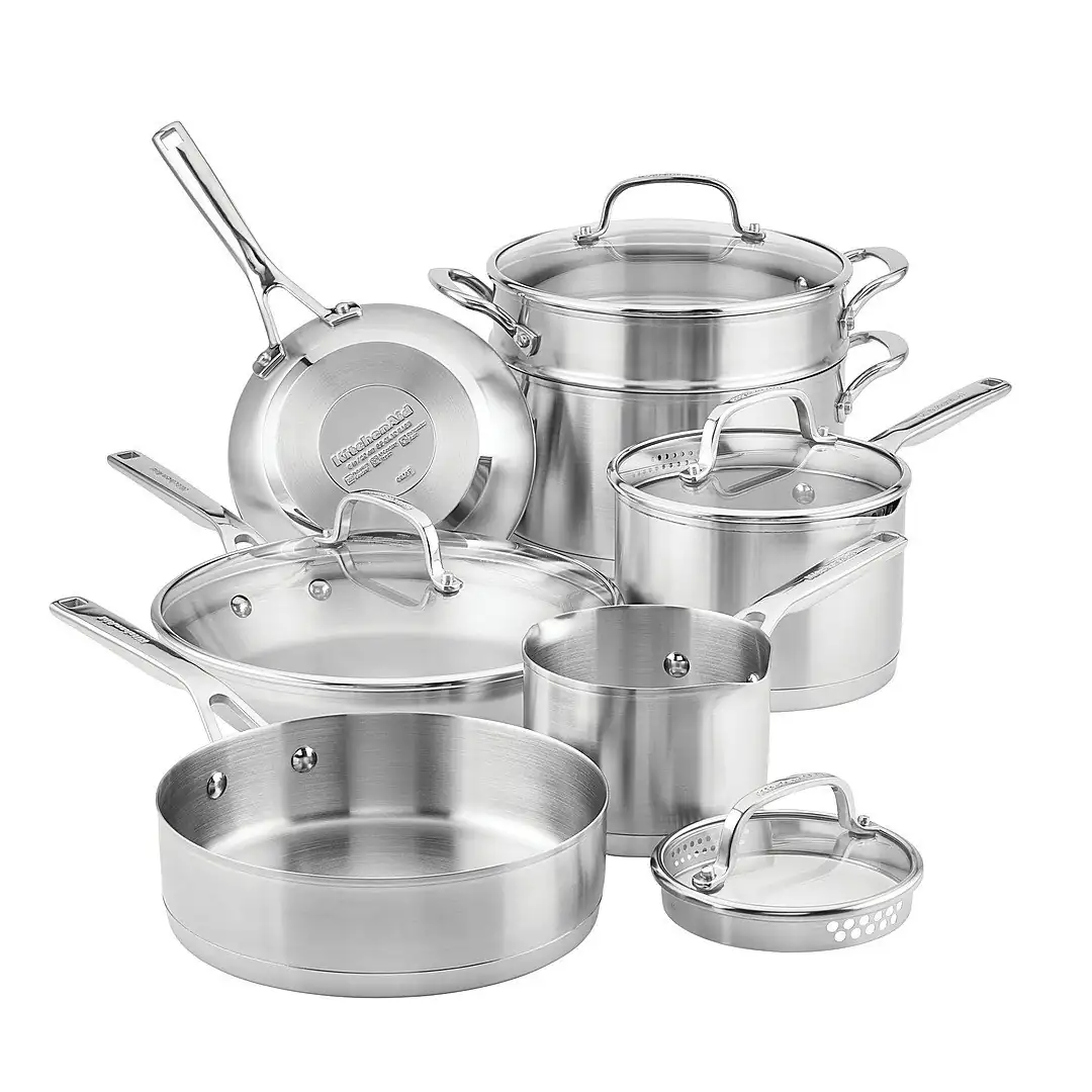 KITCHENAID – SET OLLAS 11PZS ACERO INOX KITCHEN AID 1A – 71001