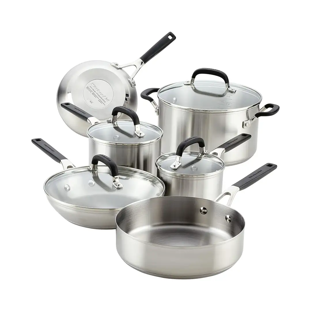 KITCHENAID – SET OLLAS 10 PZS ACERO INOX KITCHEN AID 1A – 71017