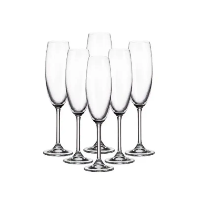 CRYSTAL BOHEMIA – SET COPA FLAUTA 220ML COLIBRI 6U- 74S032000002200011X6