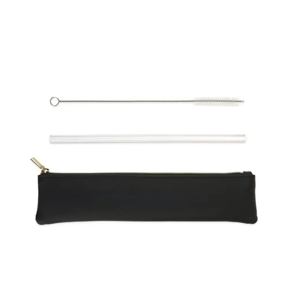 TRUE BRANDS – SET PAJILLA DE VIDRIO Y ESTUCHE TRUE – 7566