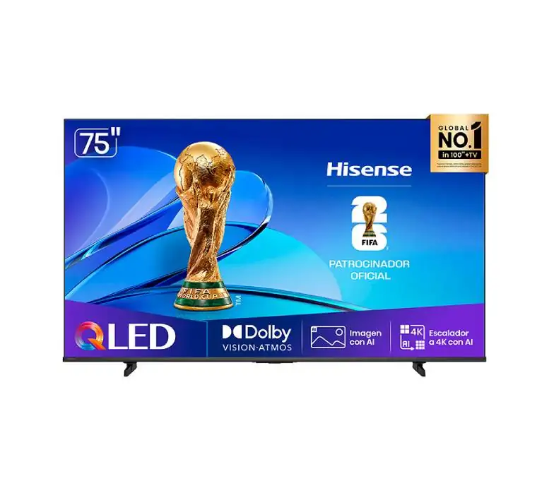 HISENSE – TELEVISOR QLED 75″ 4K DV HDR VIDAA – 75Q6QV