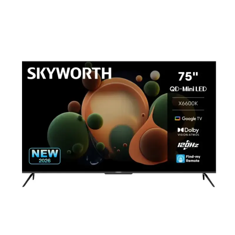 SKYWORTH – TELEVISOR QLED 75 4K GOOGLE TV VOZ  – 75SUE9500