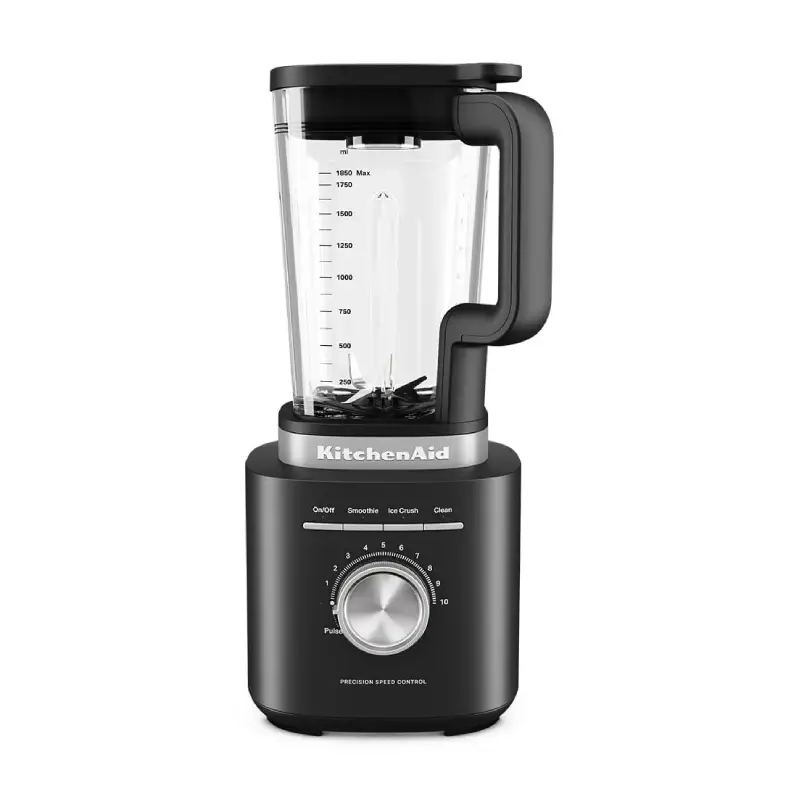 KITCHENAID – LICUADORA PURE POWER 2L JARRA VIDRIO NEGRA – 7KSB2070MBM