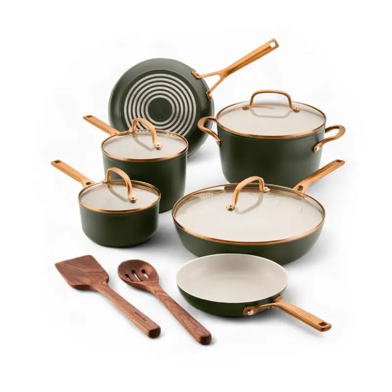 KITCHENAID – SET DE OLLAS EVERGREEN 12PZAS – 84470
