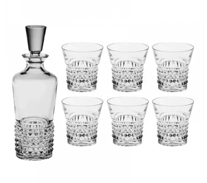 BOHEMIA – SET DE BEBIDA DECANTER + 6 VASOS TRINITY – 899999320159670011
