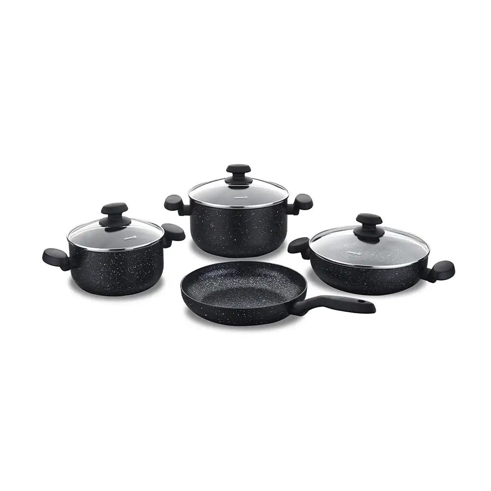 KORKMAZ – SET OLLAS ALUMINIO 7P MIA GRANIT KORKMAZ. – A1146