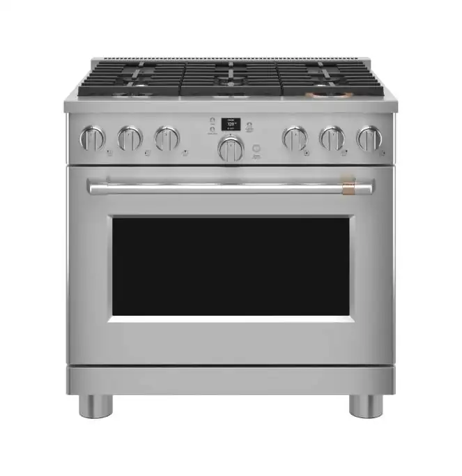 G.E. – COCINA GAS 36″ DUAL 6Q INOX G.E. CAFE 1A – C2Y366P2TS1
