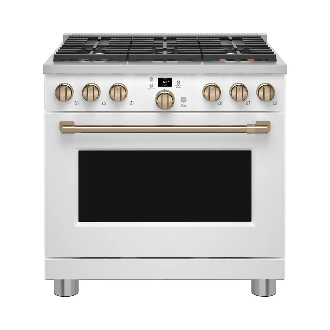 G.E. – COCINA DE GAS 36″ 6Q GE CAFE 1A – CGY366P4TW2US