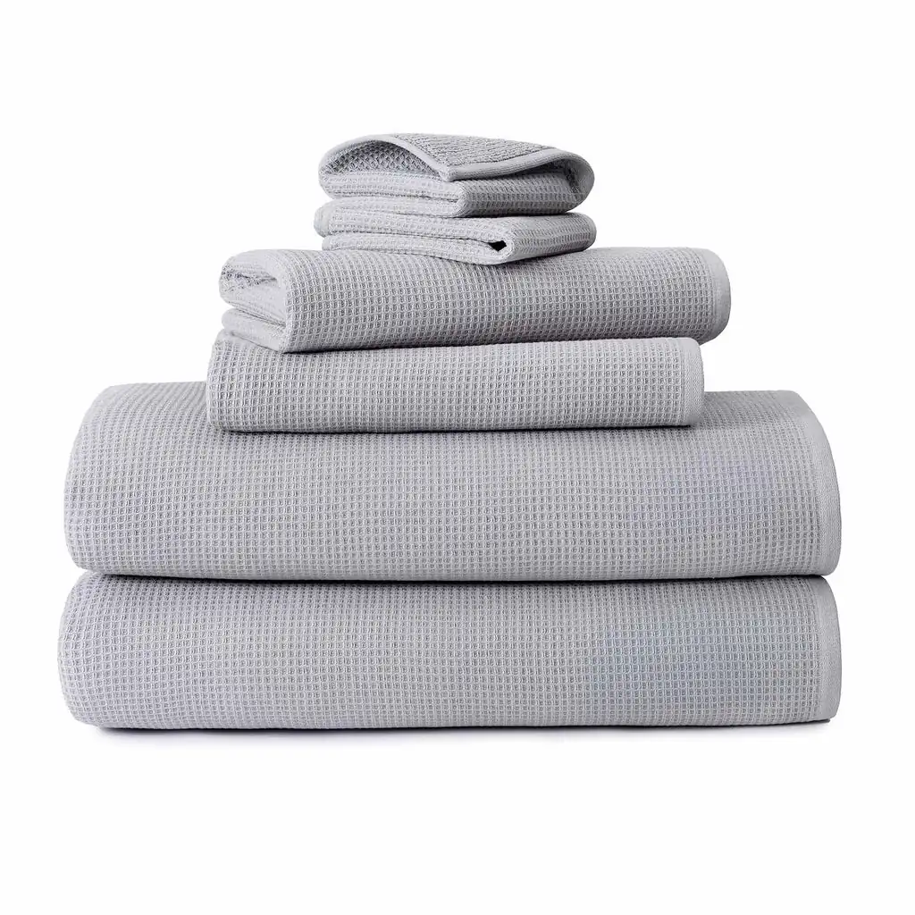 KASSATEX – TOALLA DE MANO CANAL WAFFLE GRIS KASSATEX – CNL-110-G
