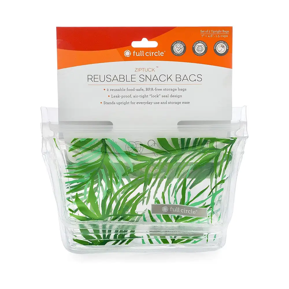 FULL CIRCLE – SET DE 2 BOLSAS REUSABLES PLASTICAS FULL CIRCLE – FC16343L