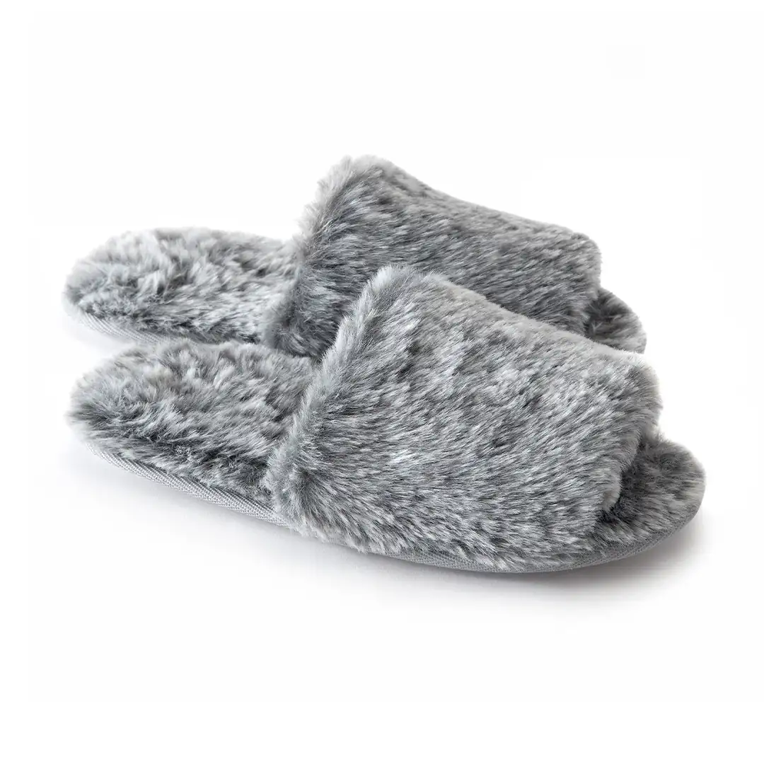 KASSATEX – PANTUFLAS TALLA S GRIS FAUX FUR KASSATEX 1A – FFSSMG