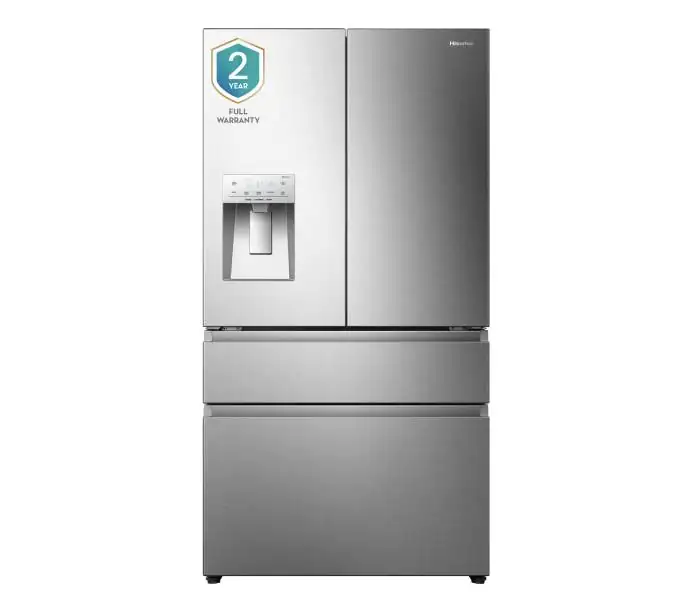 HISENSE – REFRIGERADORA FD 25cu 4PERTAS INOX – HRM260N6TSE