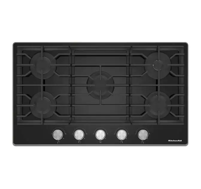 KITCHENAID – PLANTILLA GAS 36″ NEGRA KITCHENAID 1A – KCGG536PBL