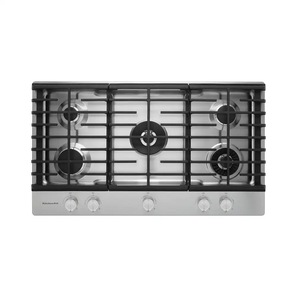 KitchenAid – Plantilla de Gas 36″ con 5 Quemadores – KCGS956ESS