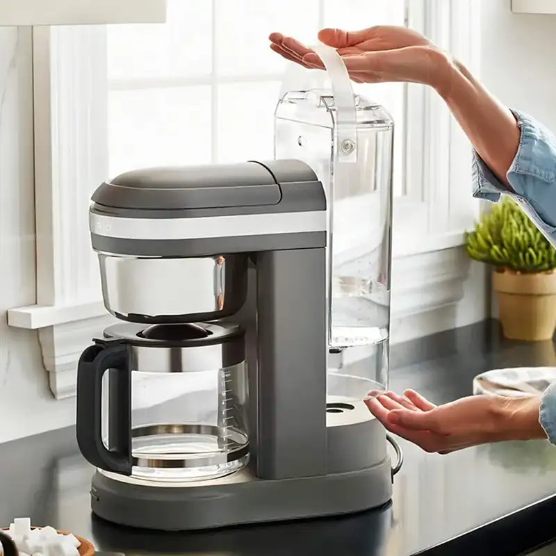 Cafetera de Goteo, 12 Tazas KitchenAid KCM1208DG, Gris Carbón