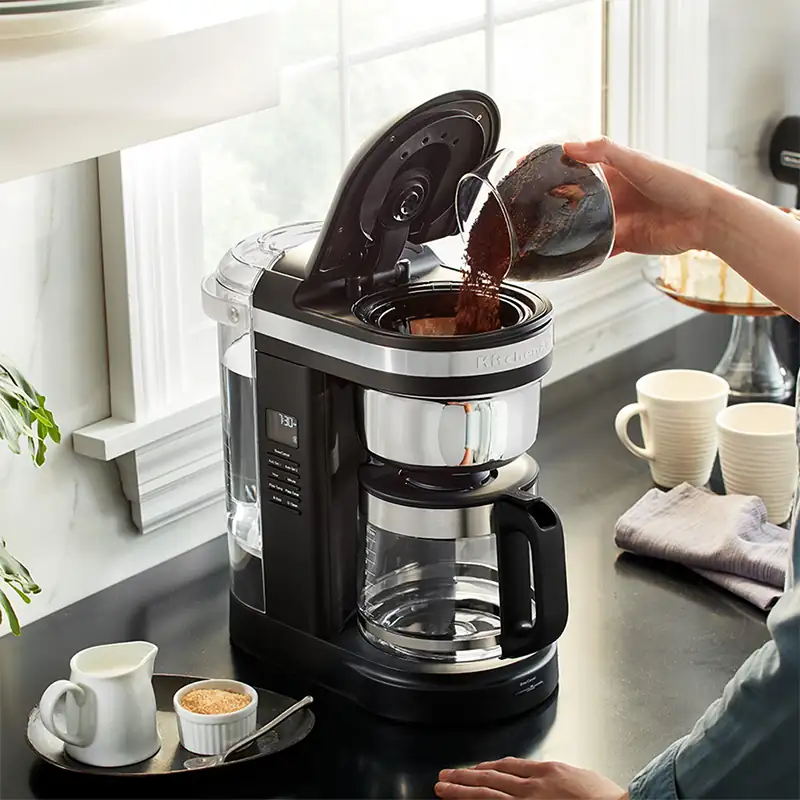 Cafetera de Goteo, 12 Tazas KitchenAid KCM1208OB, Negro