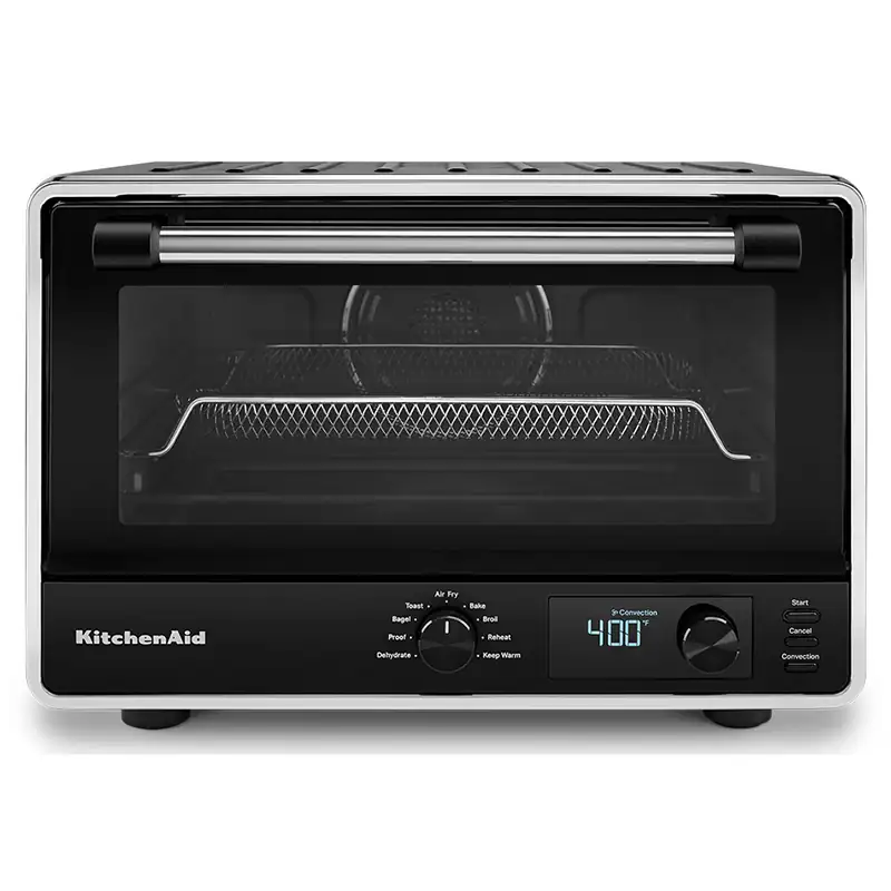 Horno de Mesa Eléctrico con Air Fry KitchenAid KCO124BM, Negro Mate