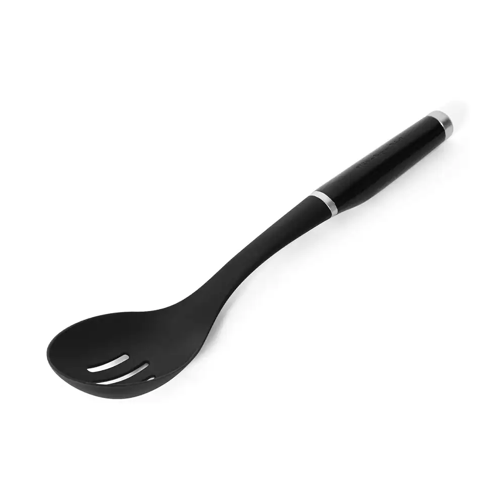 KITCHENAID GADGETS – CUCHARON RANURADO MANGO NEGRO KA – KE004OHOBA