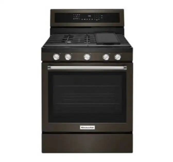 KITCHENAID – COCINA GAS 30 INOX BLK KAD 1AÑO – KFGG500EBS