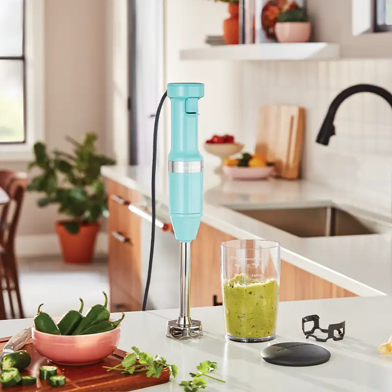 Licuadora de Inmersión KitchenAid KHBV53AQ Azul Cielo, Velocidad Variable