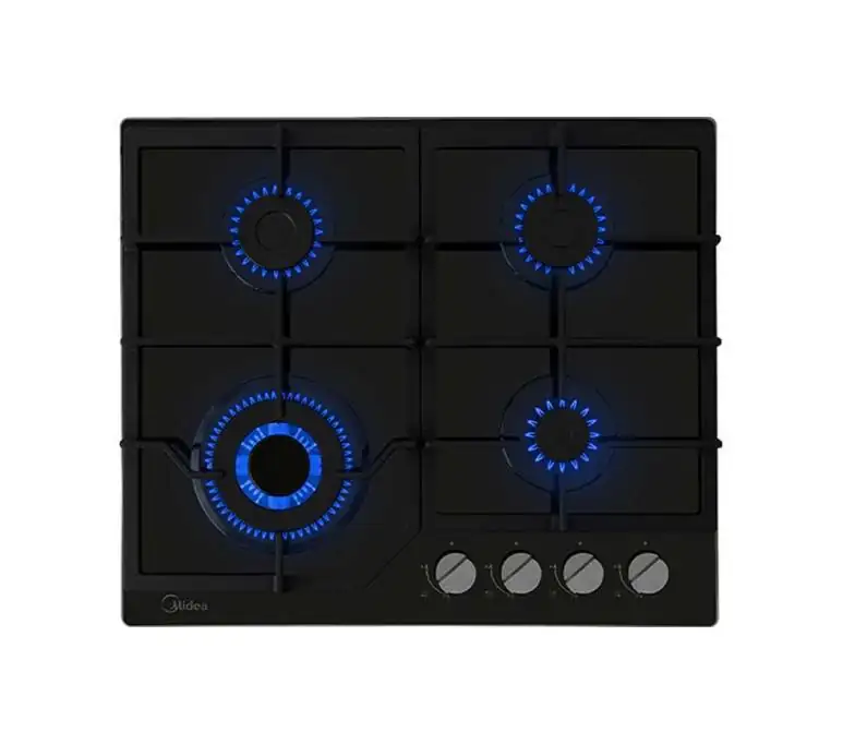 MIDEA – PLANTILLA DE GAS 24″ NEGRA – MTGB24R3402GG