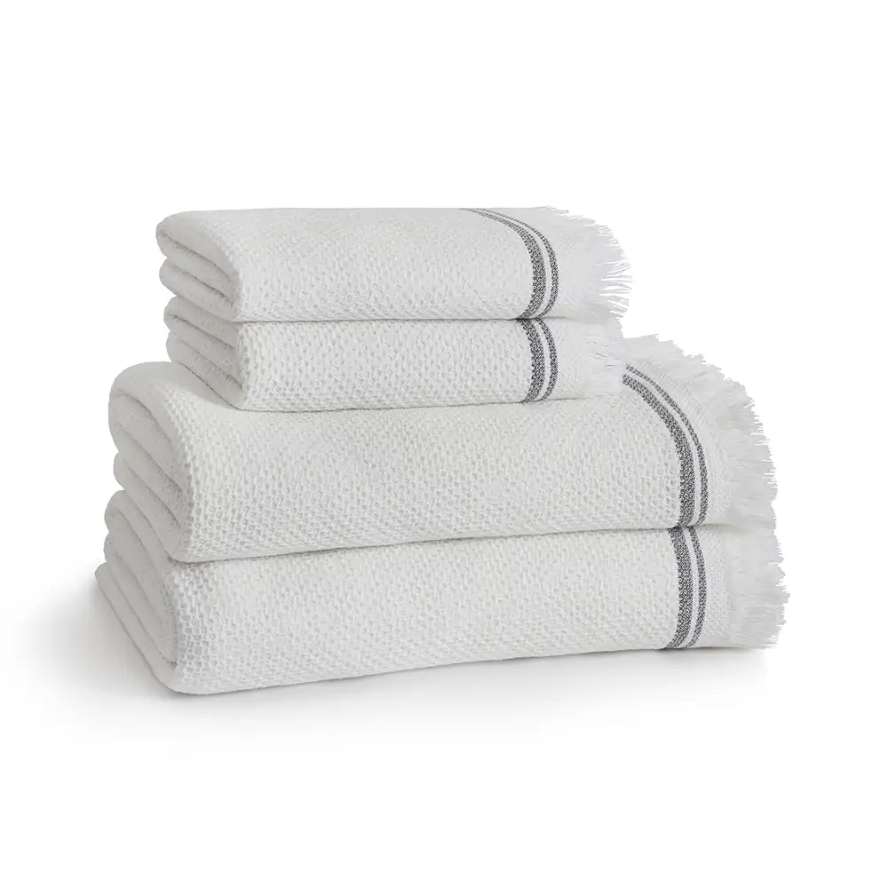 KASSATEX – TOALLA DE BAÑO PATARA WHITE/CHARCOAL KASSATEX – PAT109WCH