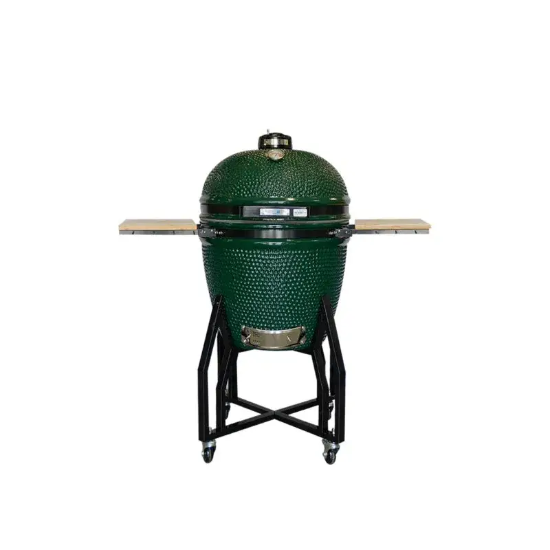 KAMADO – PARRILLA /AHUMADOR 22″ CERAMICA VERDE – RA-GDCG-P22-G