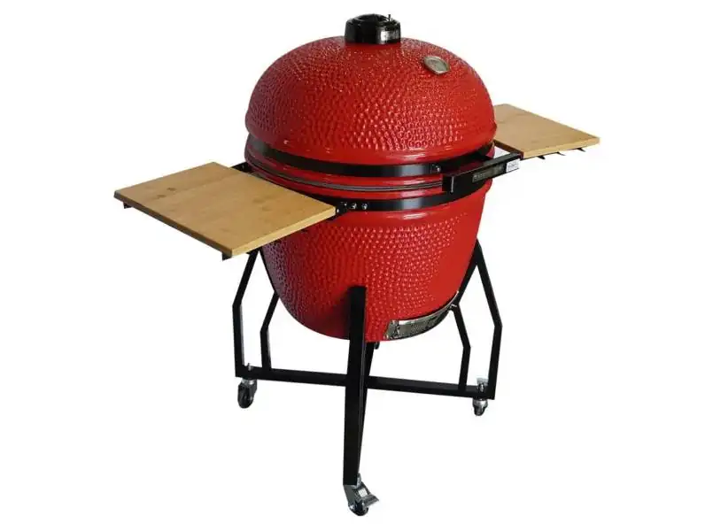 KAMADO – PARRILLA /AHUMADOR 26″ CERAMICA ROJO – RA-GDCG-P26-R