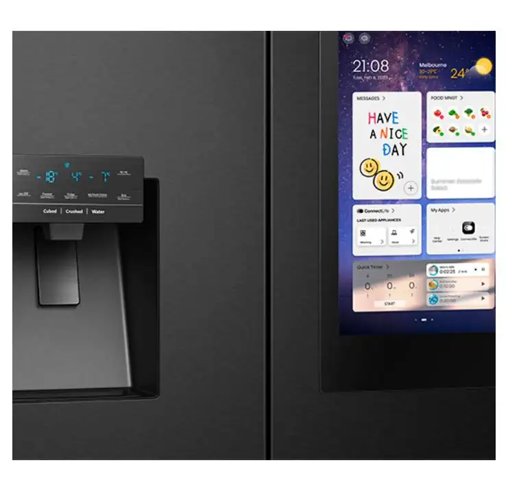 YA−MAN HRF-3 HISENSE - REFRIGERADORA FD 20cu NEGRA PANTALLA HISENSE 3A