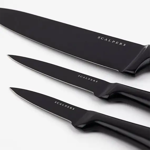 SCALPERS – SET CUCHILLOS 3PC ACERO INOXIDABLE SCALPERS 1A – SC-0029