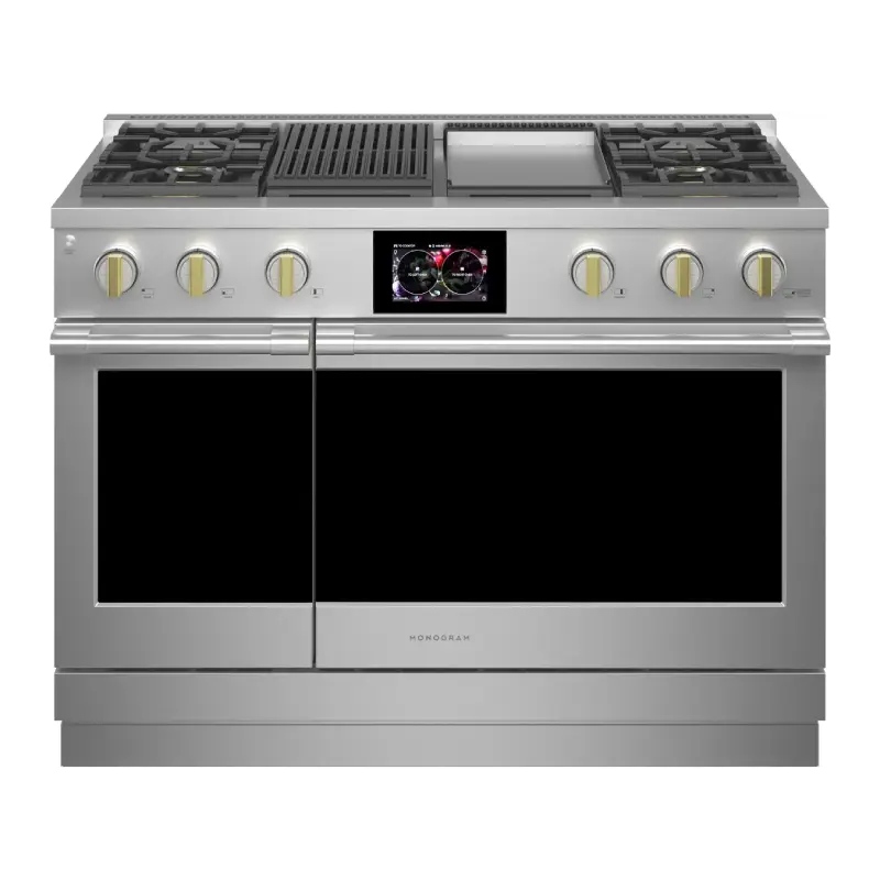 G.E. MONOGRAM – COCINA DE GAS 48″ DUAL INOX – ZDP484NGTSS