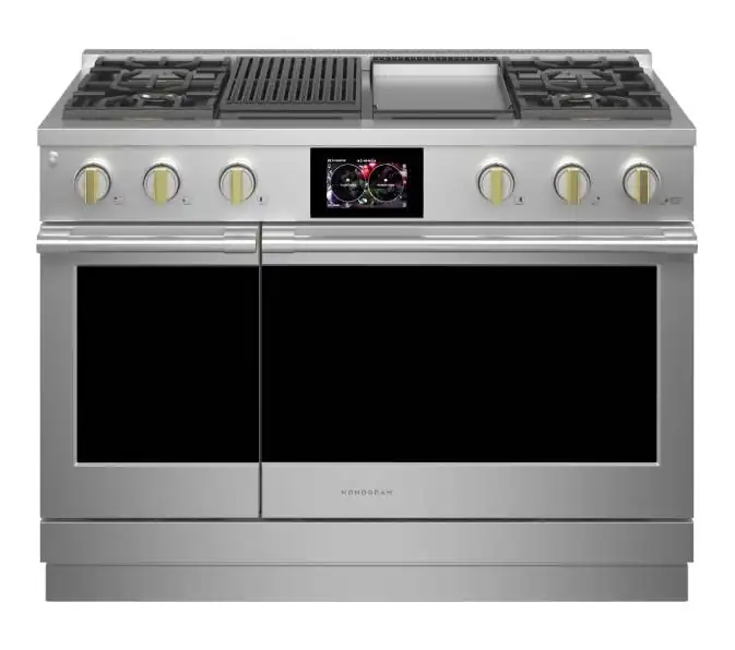 G.E. MONOGRAM – COCINA DE GAS 48″ DUAL INOX  – ZDP484NGTSS